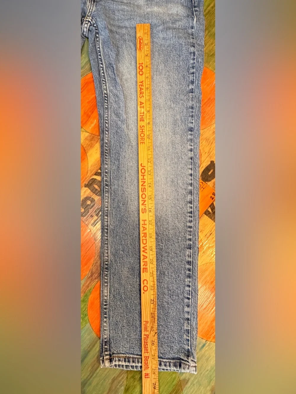 Levi Strauss & Co Blue 514 Straight Denim Jeans Medium Wash Men's 32WX30L Pull O